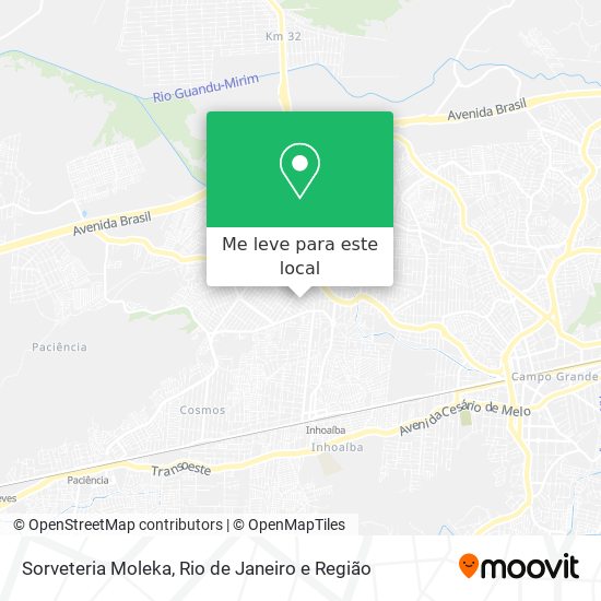 Sorveteria Moleka mapa