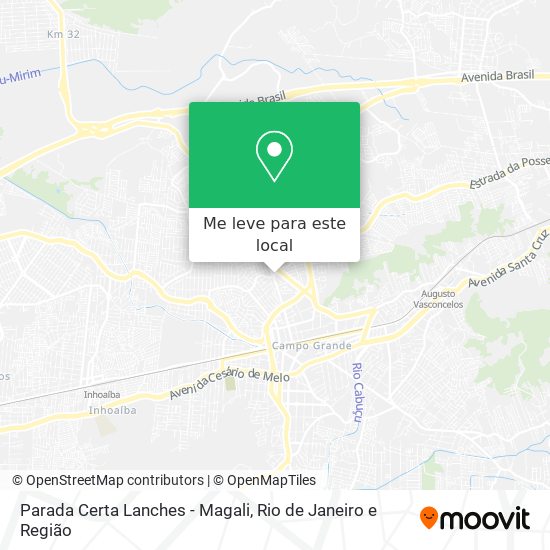 Parada Certa Lanches - Magali mapa