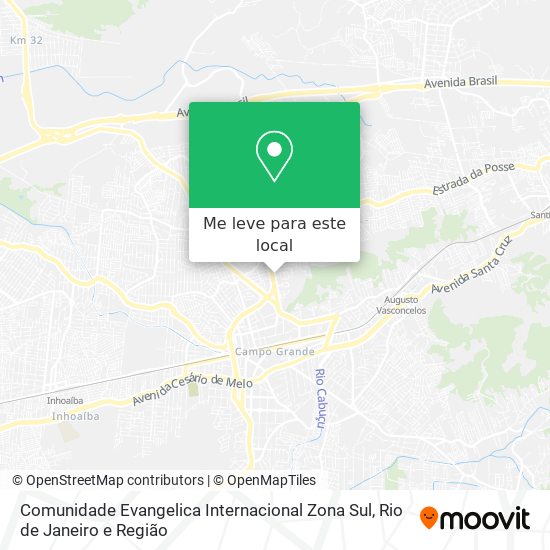 Comunidade Evangelica Internacional Zona Sul mapa