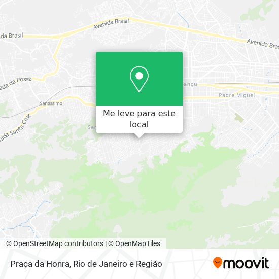 Praça da Honra mapa