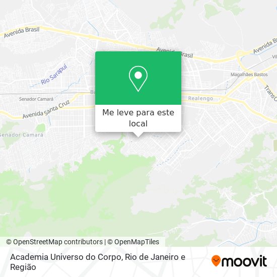 Academia Universo do Corpo mapa