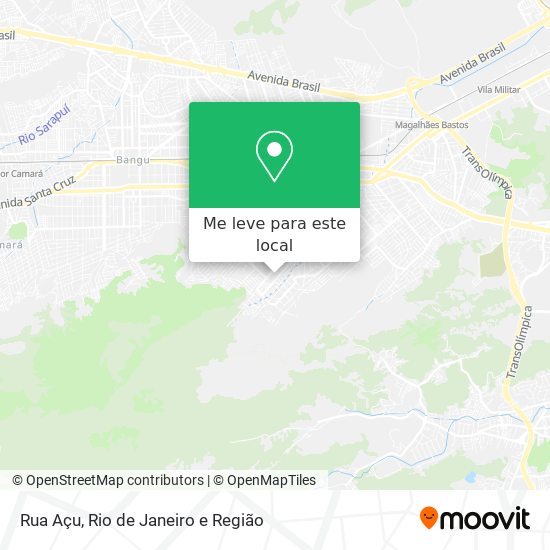 Rua Açu mapa