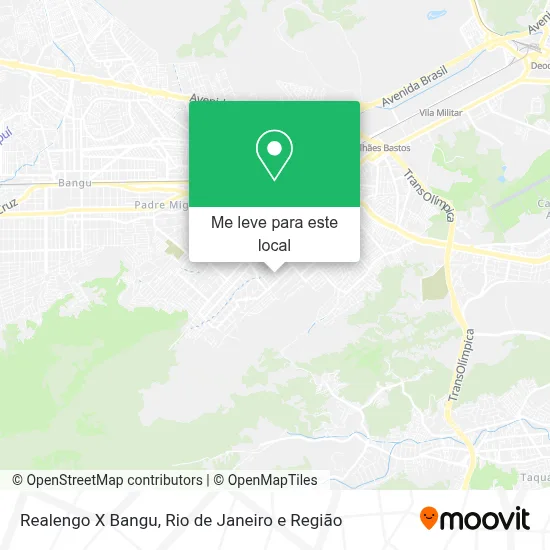 Realengo X Bangu mapa