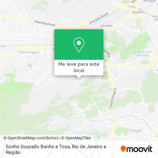 Sonho Dourado Banho e Tosa mapa