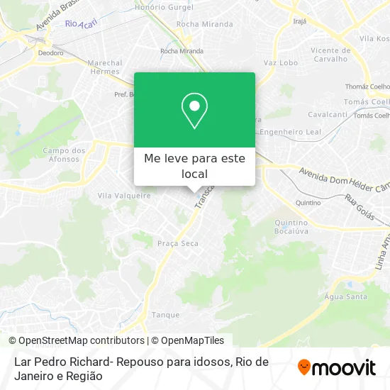 Lar Pedro Richard- Repouso para idosos mapa