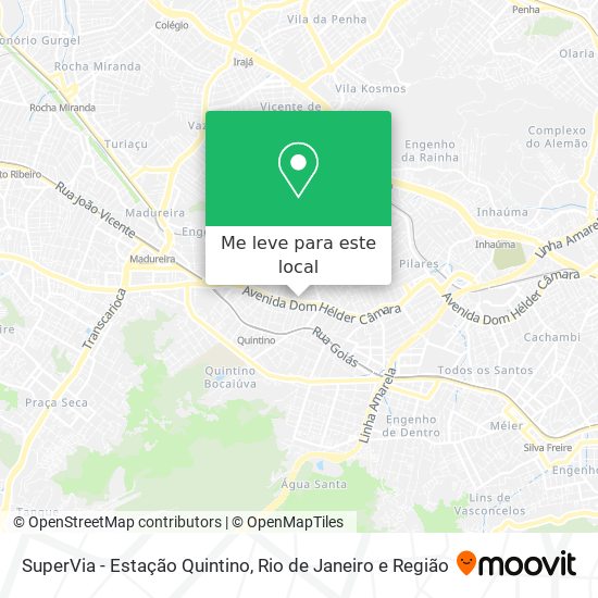 SuperVia - Estação Quintino mapa