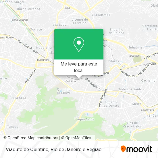 Viaduto de Quintino mapa