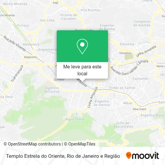Templo Estrela do Oriente mapa