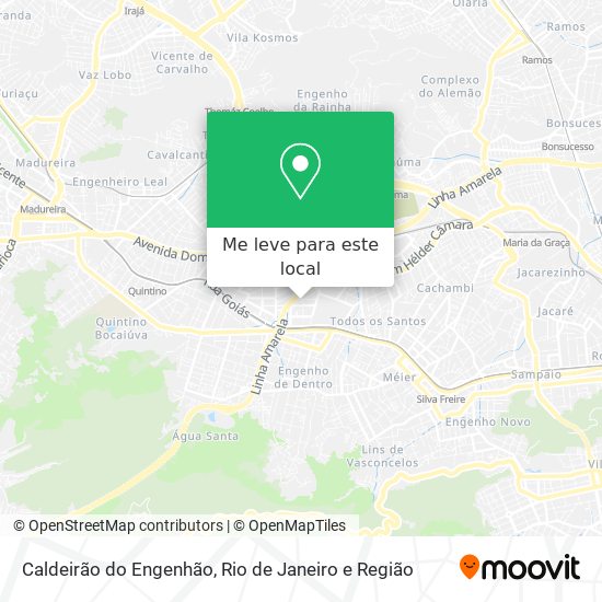 Caldeirão do Engenhão mapa