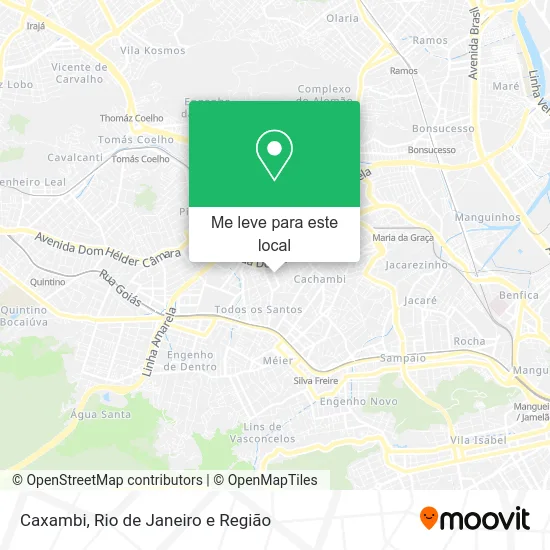Caxambi mapa