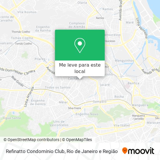 Refinatto Condomínio Club mapa