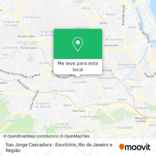 Sao Jorge Cascadura - Escritório mapa