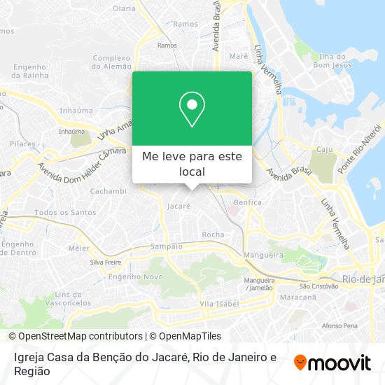 Igreja Casa da Benção do Jacaré mapa