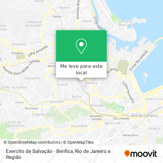 Exercito de Salvação - Benfica mapa
