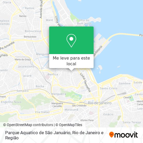 Parque Aquatico de São Januário mapa