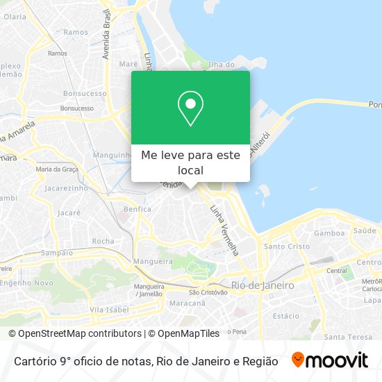 Cartório 9° oficio de notas mapa