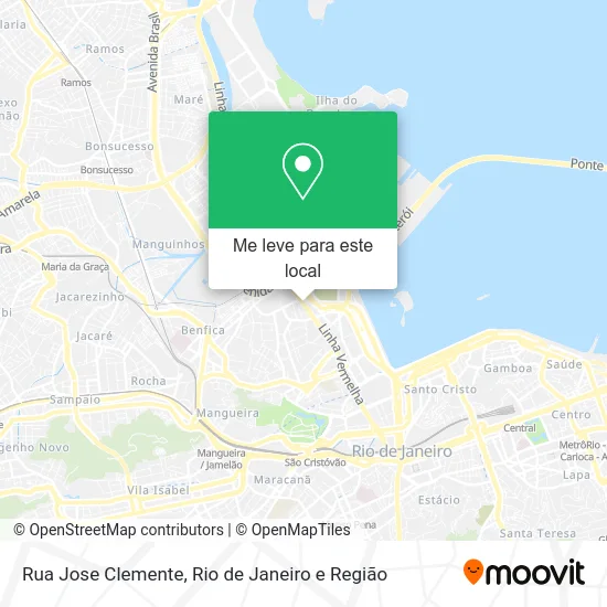 Rua Jose Clemente mapa