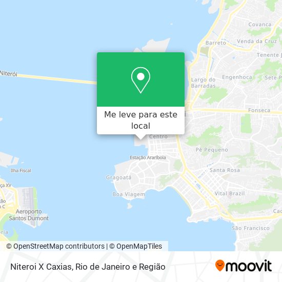 Niteroi X Caxias mapa