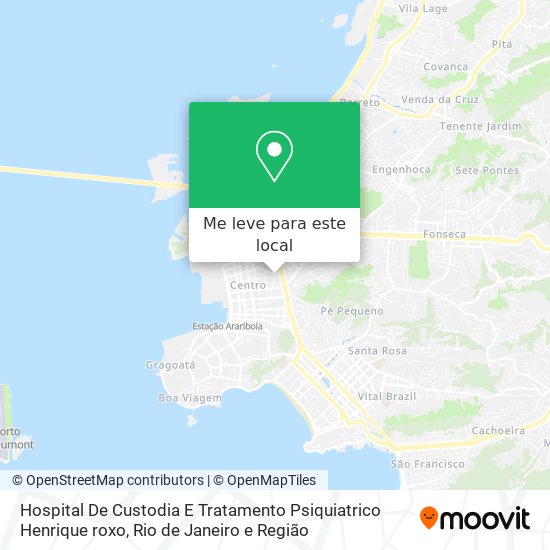 Hospital De Custodia E Tratamento Psiquiatrico Henrique roxo mapa