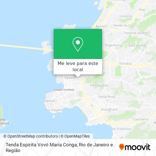 Tenda Espírita Vovó Maria Conga mapa