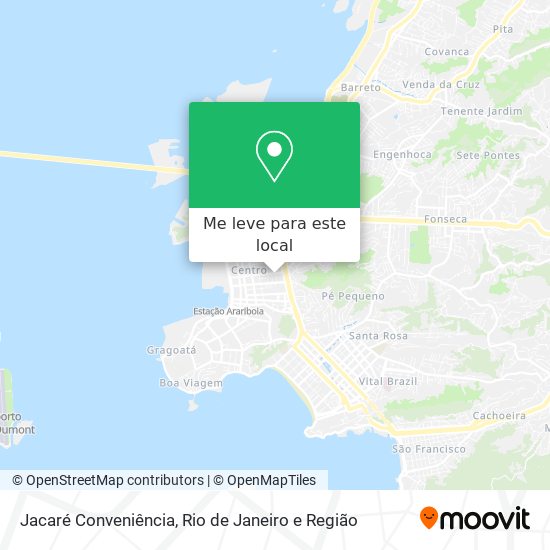 Jacaré Conveniência mapa