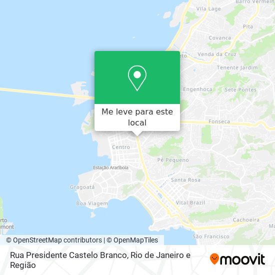 Rua Presidente Castelo Branco mapa