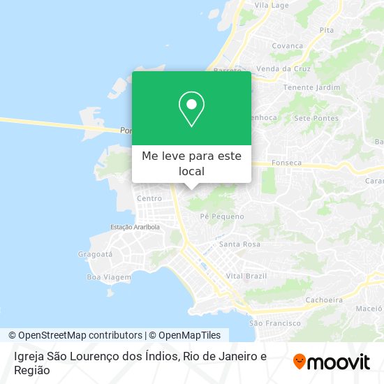 Igreja São Lourenço dos Índios mapa
