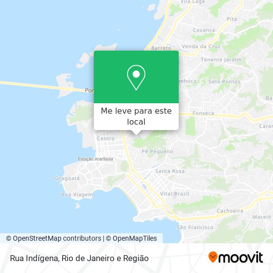 Rua Indígena mapa