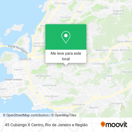 45 Cubango X Centro mapa