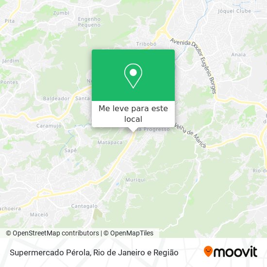 Supermercado Pérola mapa