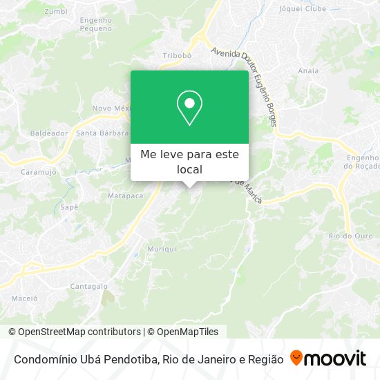 Condomínio Ubá Pendotiba mapa