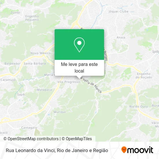 Rua Leonardo da Vinci mapa