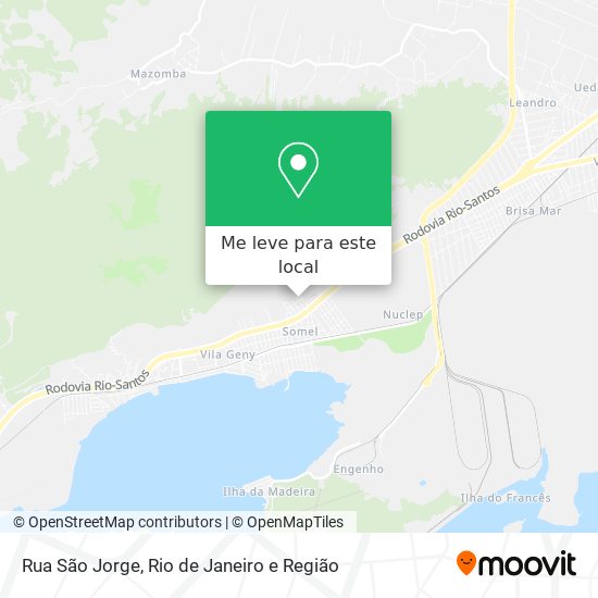 Rua São Jorge mapa