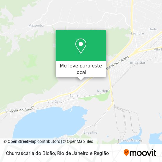 Churrascaria do Bicão mapa