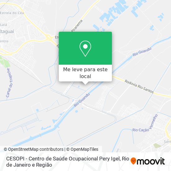 CESOPI - Centro de Saúde Ocupacional Pery Igel mapa