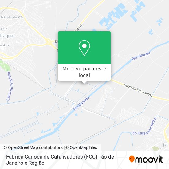 Fábrica Carioca de Catalisadores (FCC) mapa