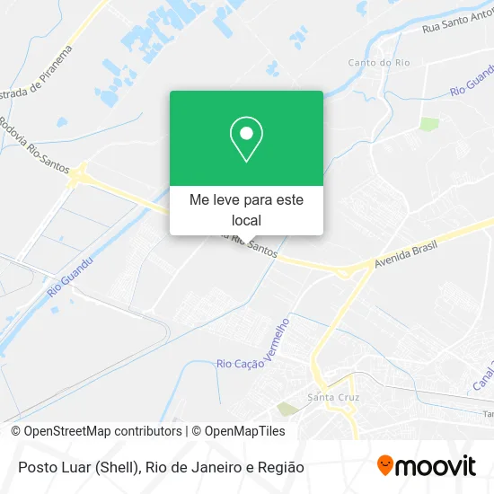 Posto Luar (Shell) mapa