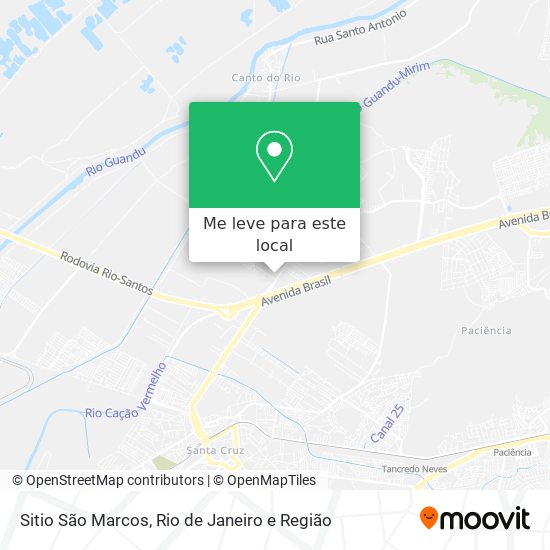 Sitio São Marcos mapa