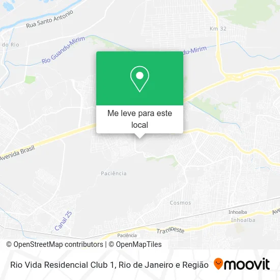Rio Vida Residencial Club 1 mapa