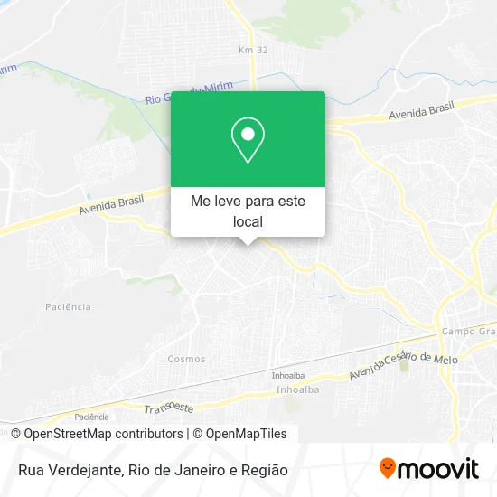 Rua Verdejante mapa