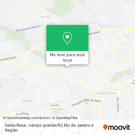 Santa Rosa - campo grande/RJ mapa