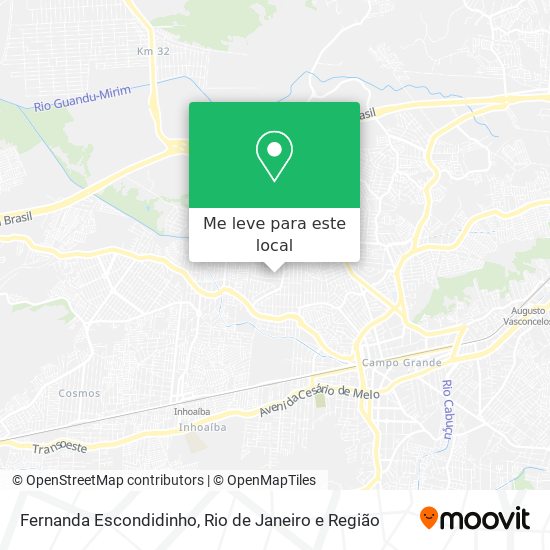 Fernanda Escondidinho mapa