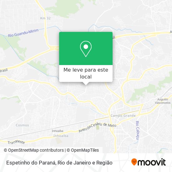 Espetinho do Paraná mapa