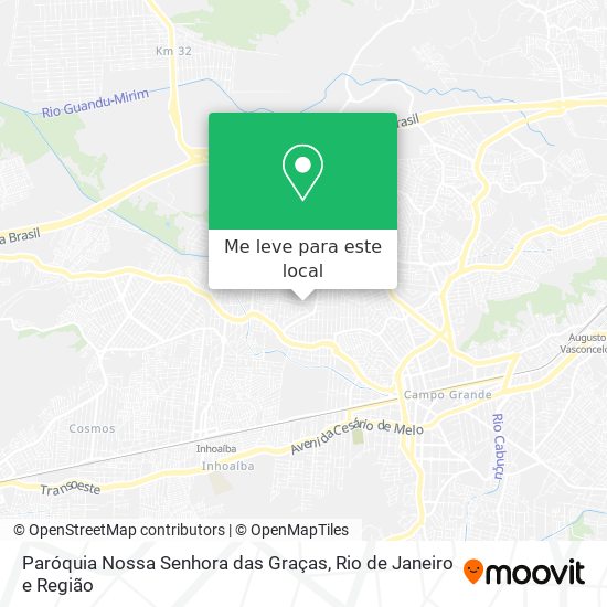 Paróquia Nossa Senhora das Graças mapa