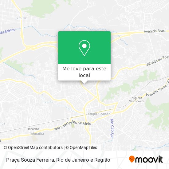 Praça Souza Ferreira mapa