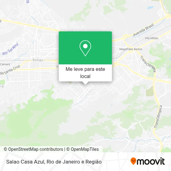 Salao Casa Azul mapa