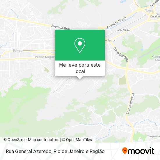 Rua General Azeredo mapa