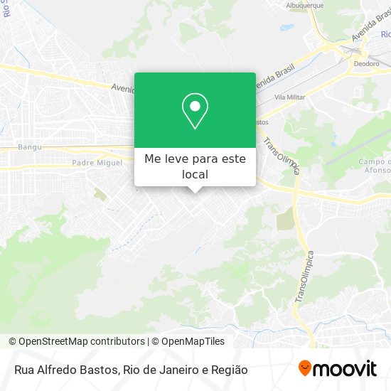 Rua Alfredo Bastos mapa