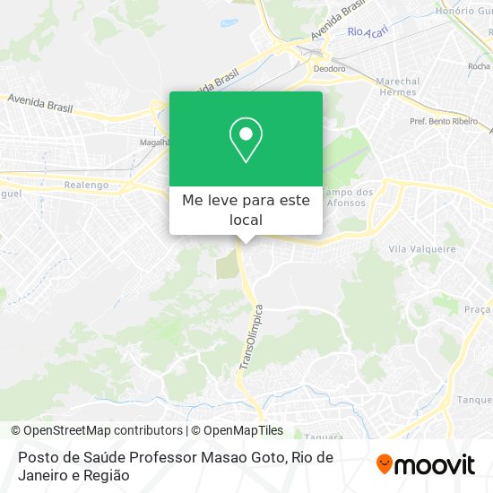 Posto de Saúde Professor Masao Goto mapa