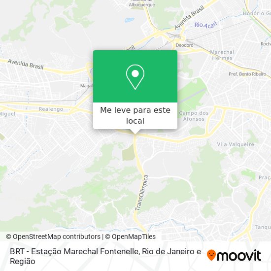 BRT - Estação Marechal Fontenelle mapa